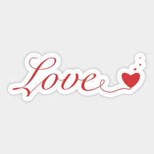 Valentine Love Heart Sticker